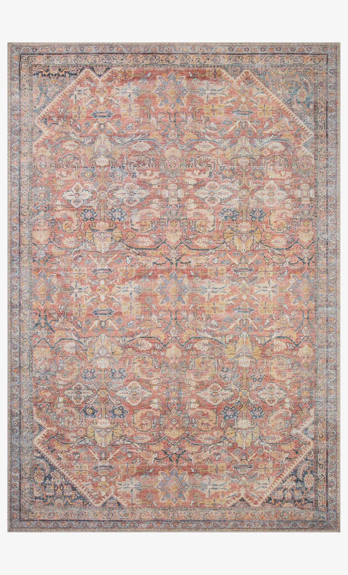 Loloi Adrian Rug - Rust / Denim