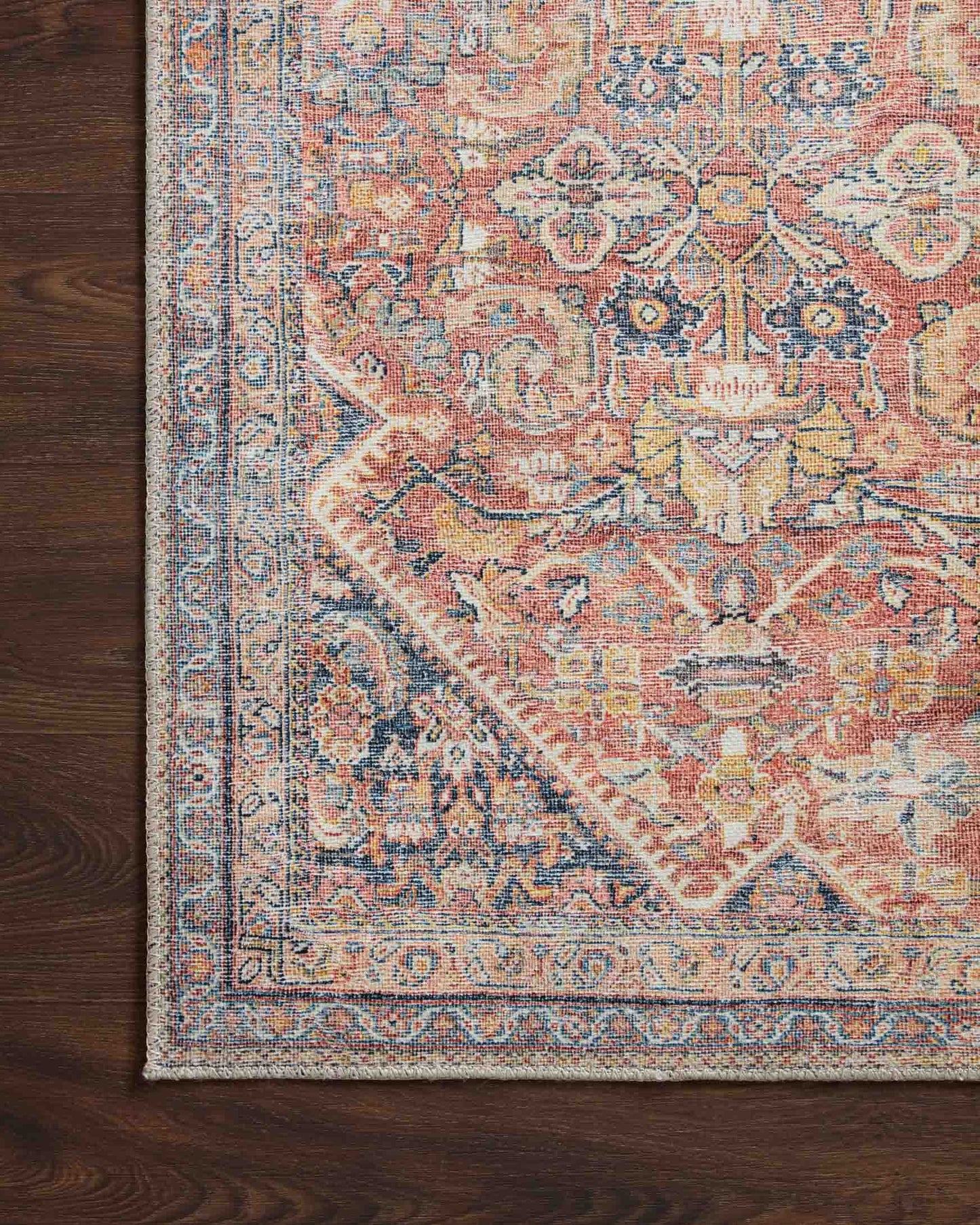 Loloi Adrian Rug - Rust / Denim