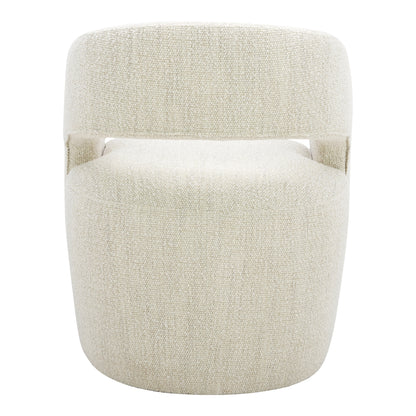 Barrow Rolling Dining Chair - White Mist