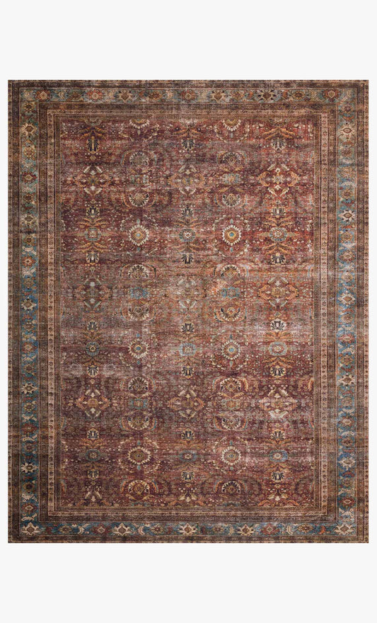 Loloi Layla Rug - Brick / Blue