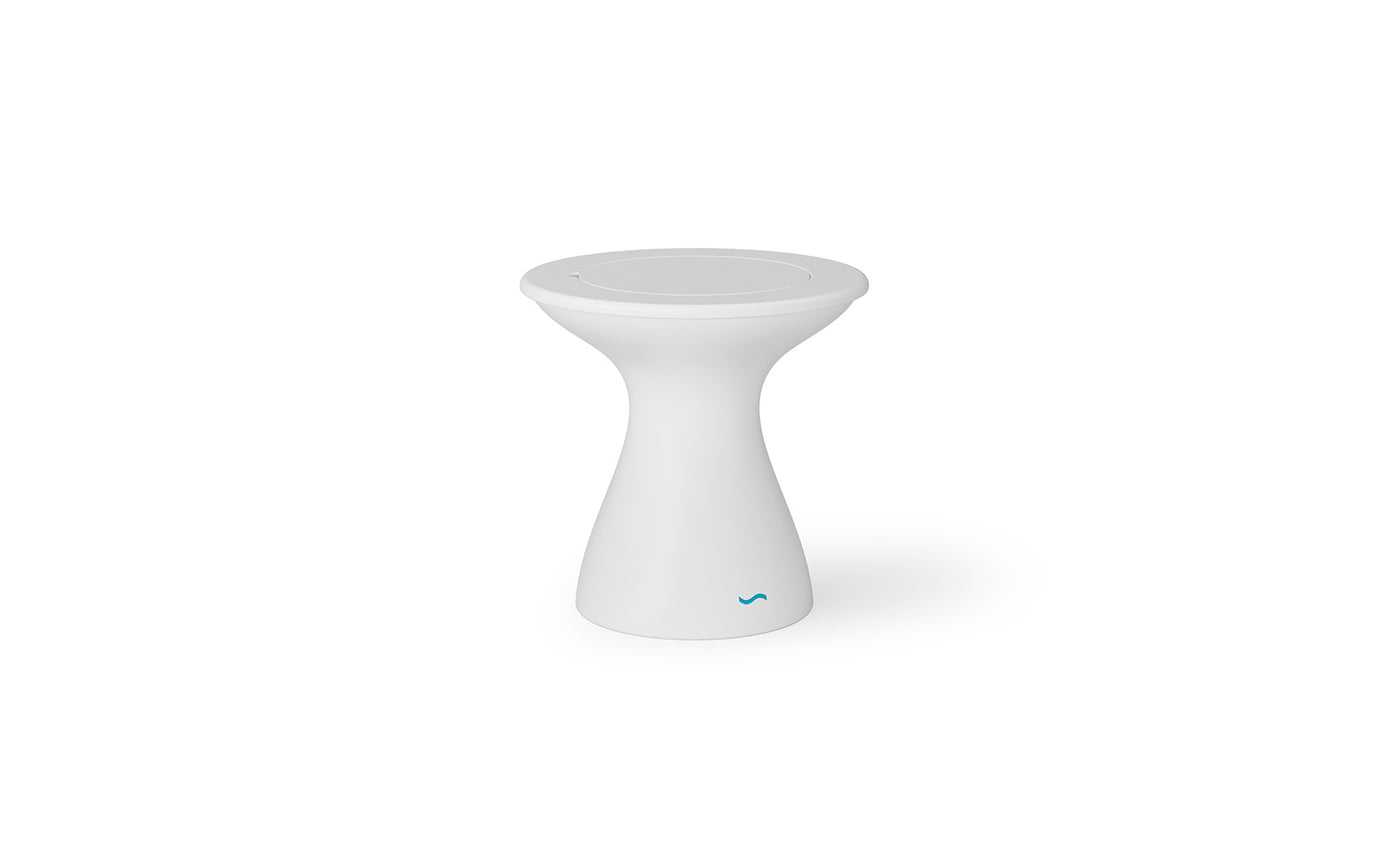 White Autograph Tall Ice Bin Side Table.
