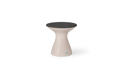 Ledge Lounger Autograph Tall Ice Bin Side Table with Fog lid and Cloud base.