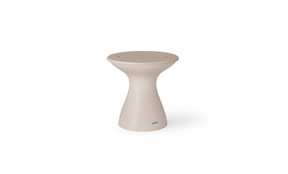 Ledge Lounger Autograph Tall Ice Bin Side Table with Cloud lid and Cloud base.