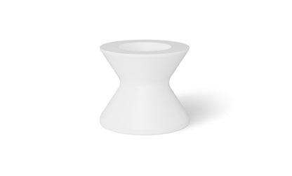 Ledge Lounger Signature Tall Ice Bin Side Table in White.