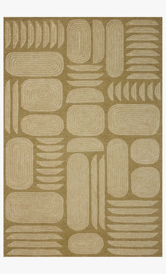 Loloi Madi Rug - Light Olive / Oatmeal