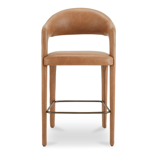 Martens Bar Stool - Brown Leather