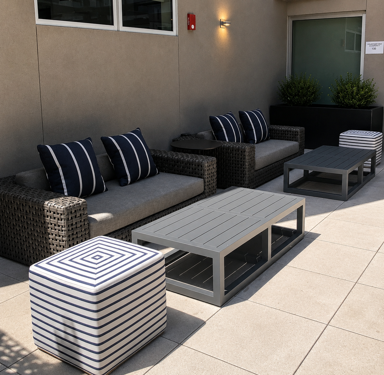 Cherry Creek II outdoor garden with refined detail and furniture