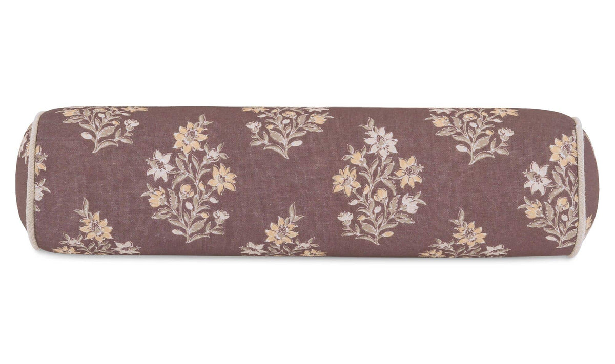 Sybil Small Bolster Pillow Dark Mauve