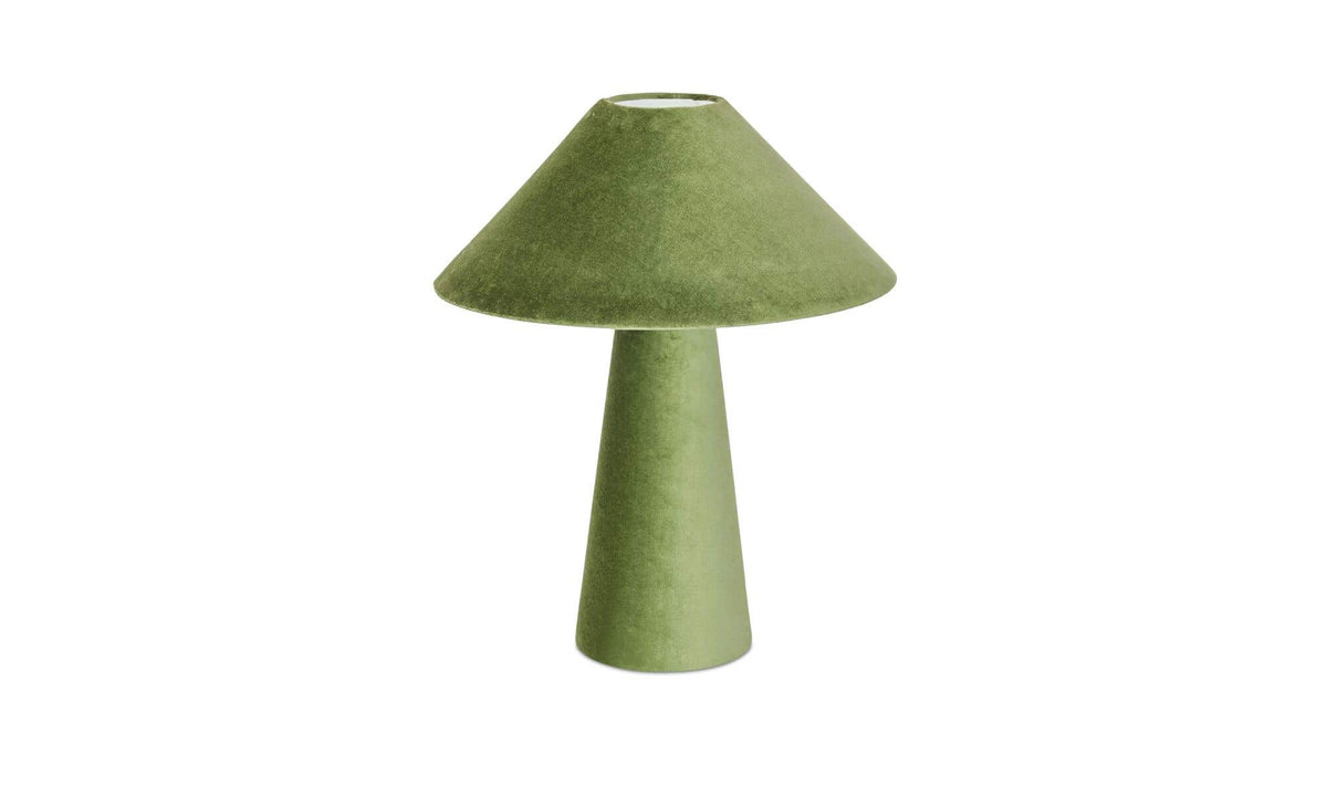 Nori Table Lamp Dark Green Velvet