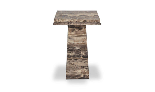 Nella Side Table Cappuccino Marble