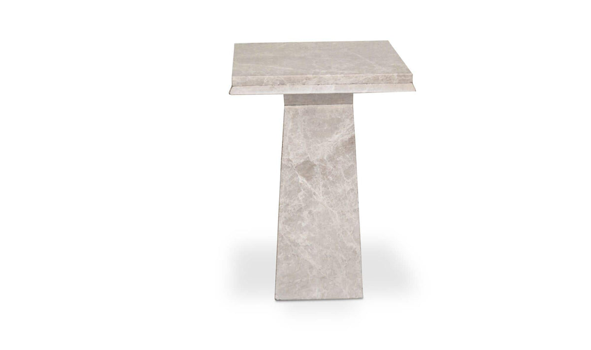 Nella Side Table Grey Marble
