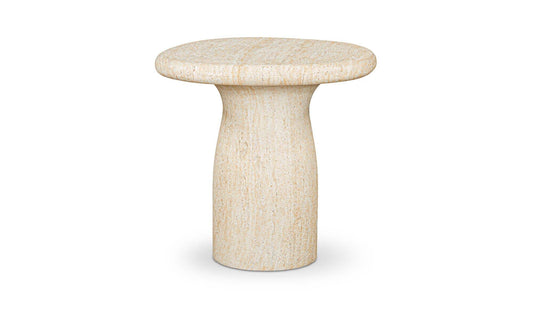 Warby Outdoor Side Table Faux Travertine